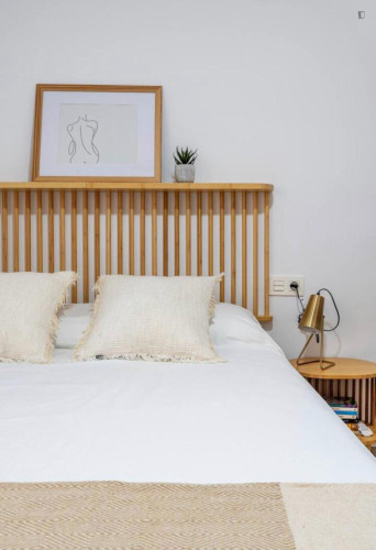 Very welcoming double bedroom in Zaidín