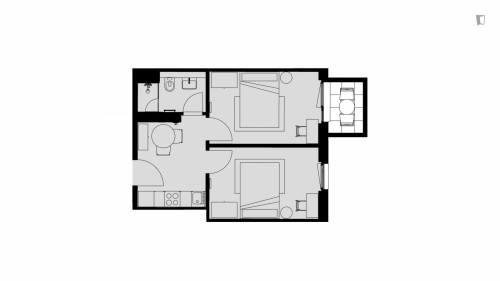 Bright double bedroom in shared flat in the vicinity of the Rosental park - Gallery - 8