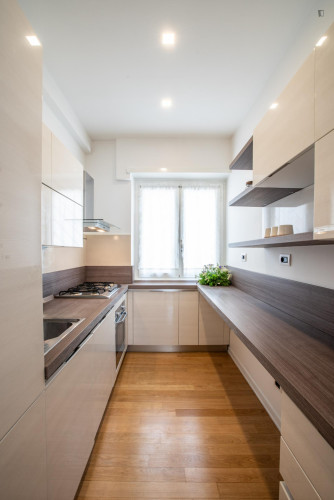 Excellent 1-bedroom flat with a terrace, in Gianicolense