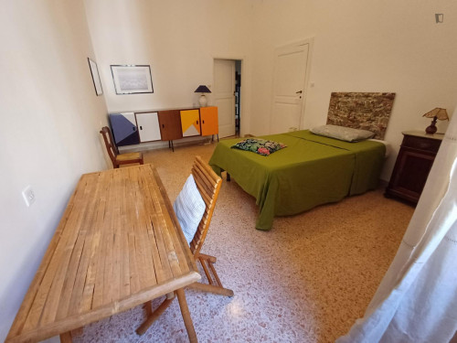 Large room with french bed