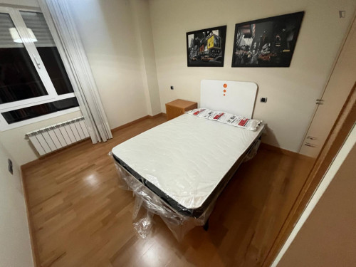 Pleasant double bedroom in Parque de Las Gaunas