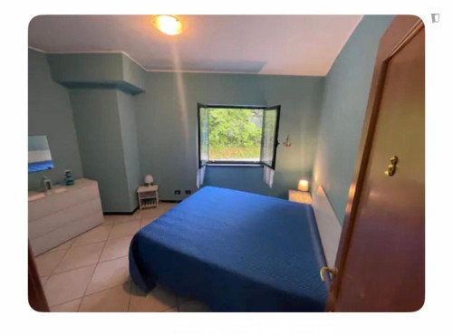 Cozy twin bedroom in a spacious apartment