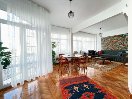 Sunny 2-bedroom apartment in Cihangir