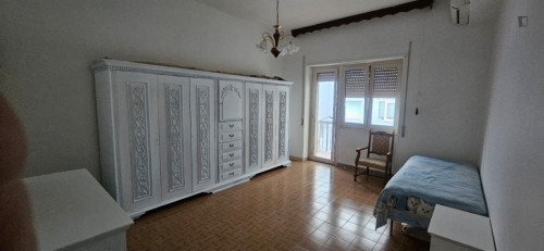 Single bedroom, with balcony, in 4-bedroom apartment