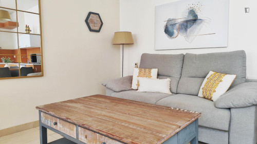 Cozy studio in central Malaga with shared rooftop
