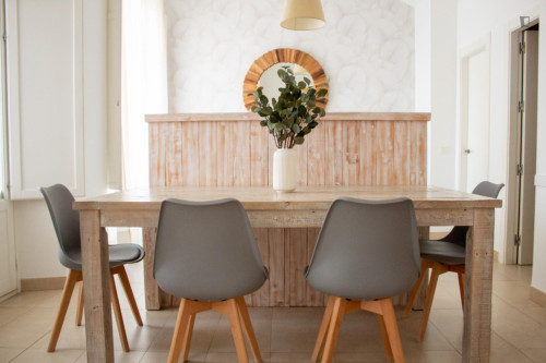 Bright studio apartment with balcony and shared rooftop in central Malaga