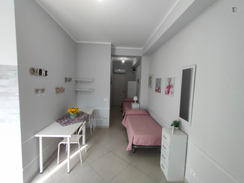 Cozy and bright studio with balcony next to Palermo's central station 42