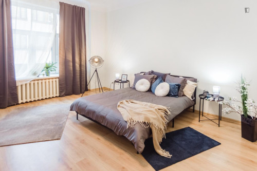 Bright double bedroom in Central District