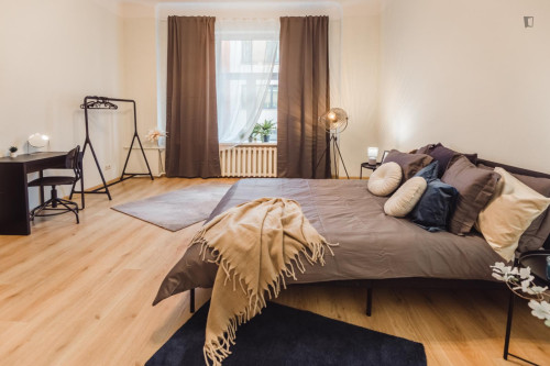 Bright double bedroom in Central District