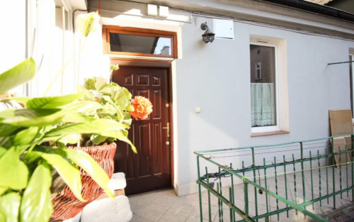 Bedroom with sofa bed in Central Kazimierz