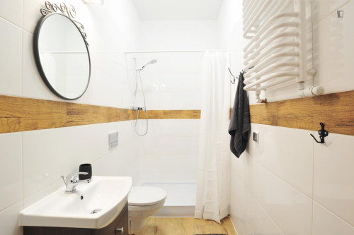 Homely single bedroom in Wrzeszcz