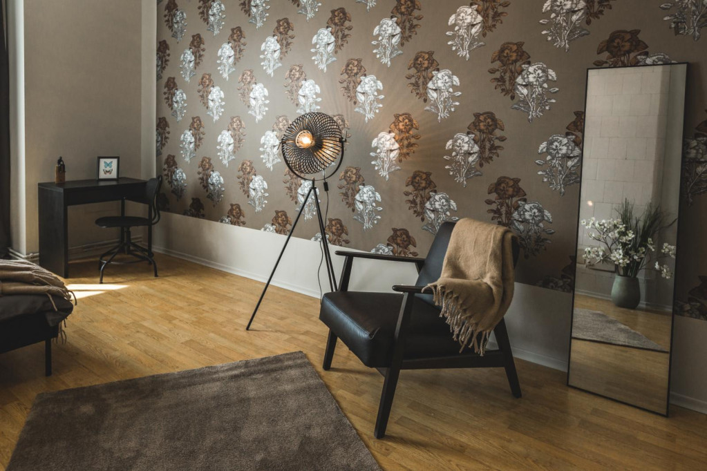 Spacious bedroom in shared flat close to the University of Latvia