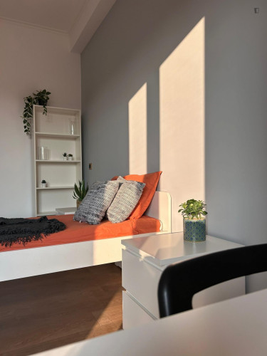 Spacious single bedroom in shared flat in central Brescia