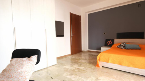 Appealing single bedroom with a balcony, near Orti di San Pietro park