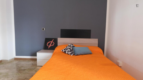 Appealing single bedroom with a balcony, near Orti di San Pietro park