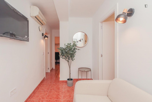 Great looking single bedroom in a property with balcony and outside area