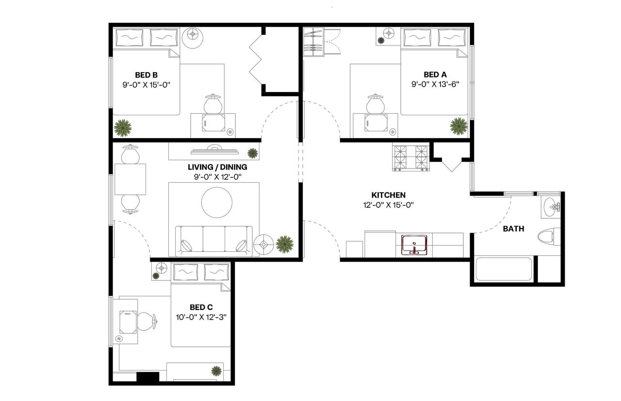  #369: North End - Queen Bedroom B  -  #369: North End  - Gallery -  12