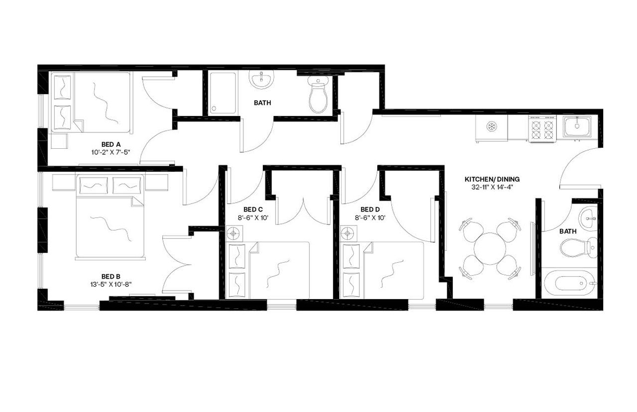 #896: Bedford-Stuyvesant - Full Bedroom A - #896: Bedford-Stuyvesant - Gallery - 14