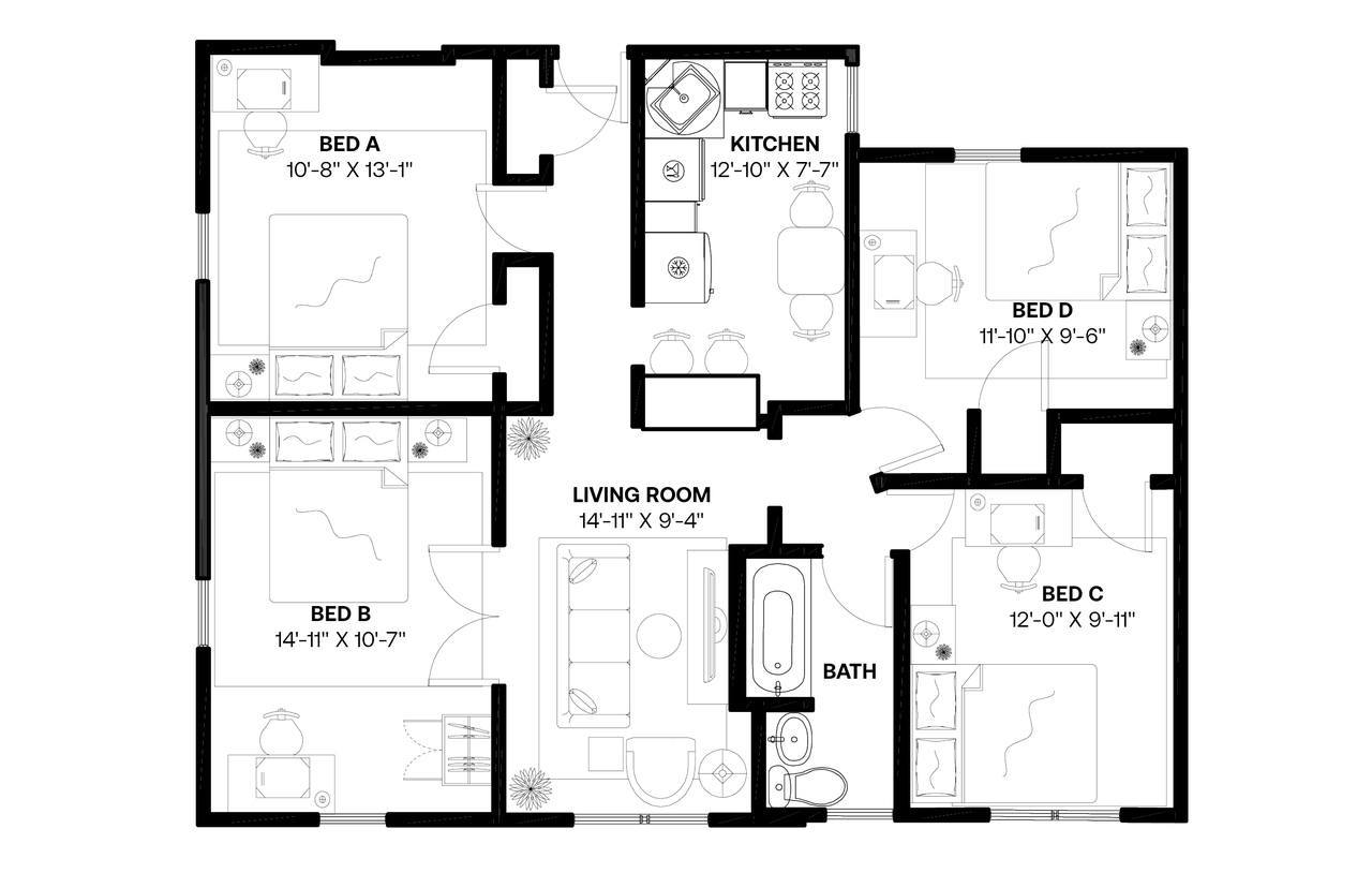 #454: East Williamsburg - Queen Bedroom A - #454: East Williamsburg - Gallery - 3