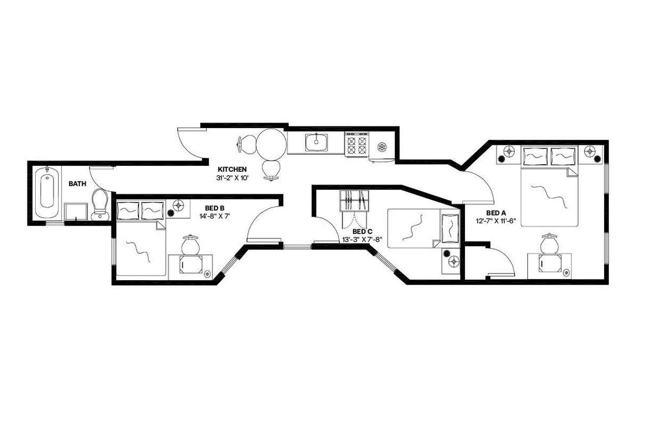 #790: Upper West Side - Full Bedroom B - #790: Upper West Side - Gallery - 3