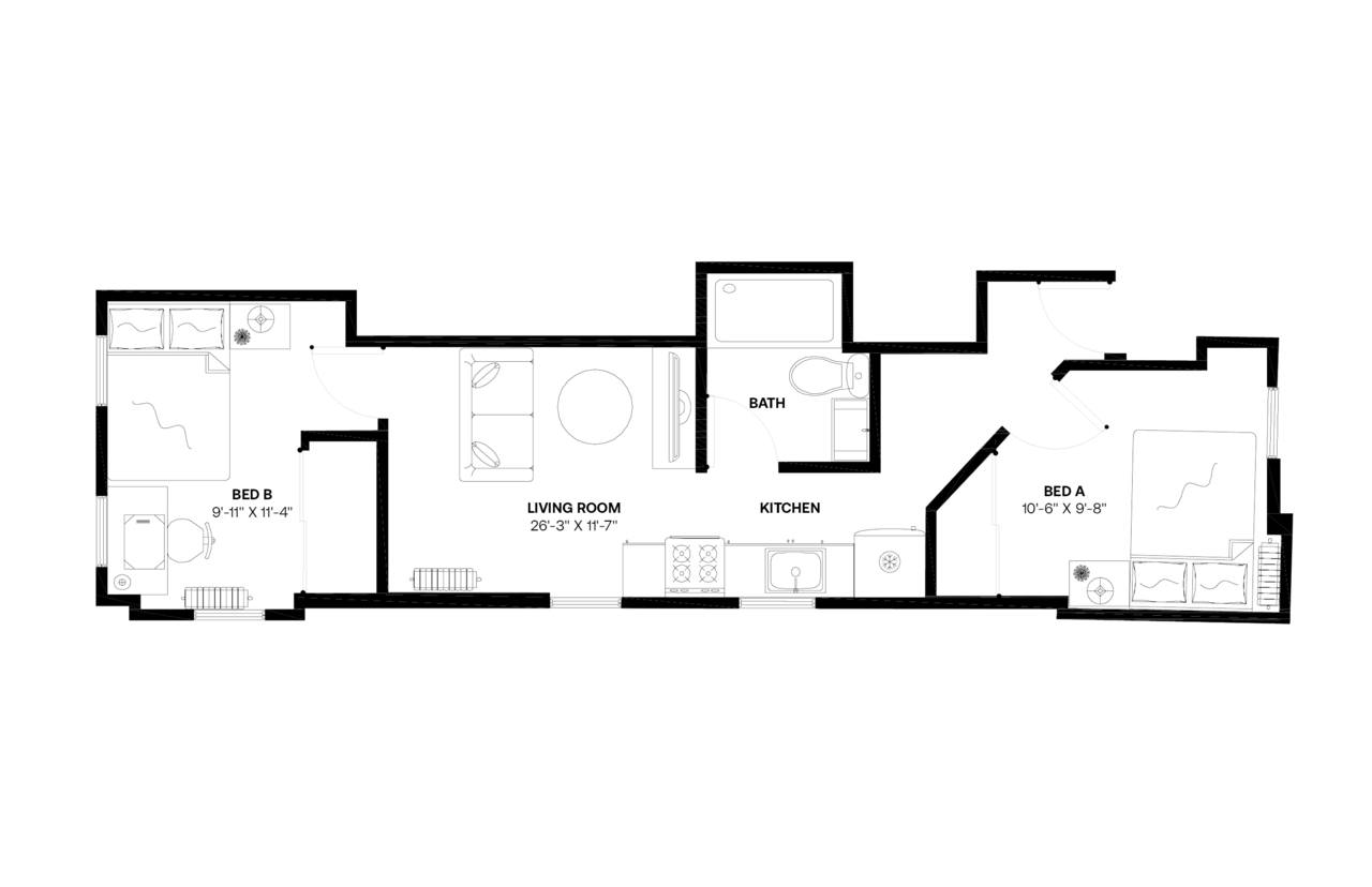  #708: Columbus Circle - Full Bedroom A  -  #708: Columbus Circle  - Gallery -  16