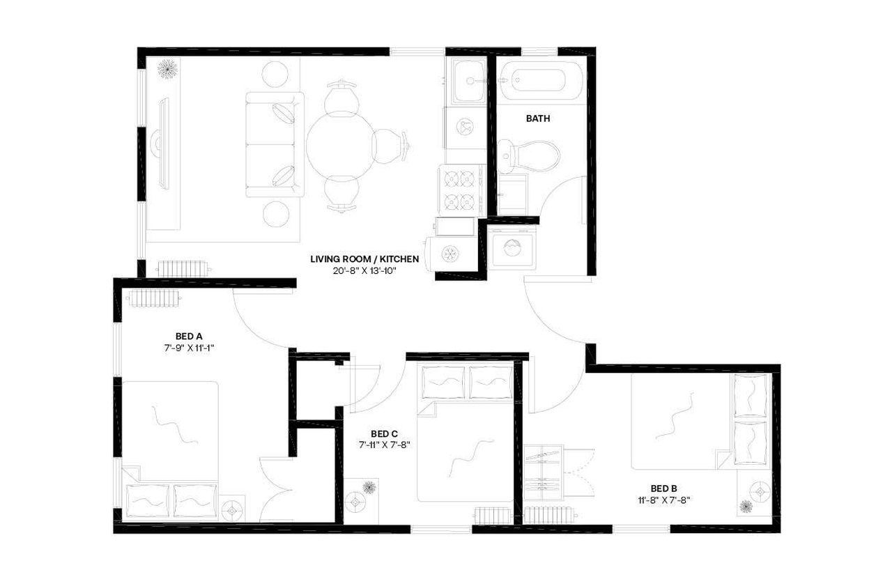  #795: Hamilton Heights - Full Bedroom C  -  #795: Hamilton Heights  - Gallery -  8