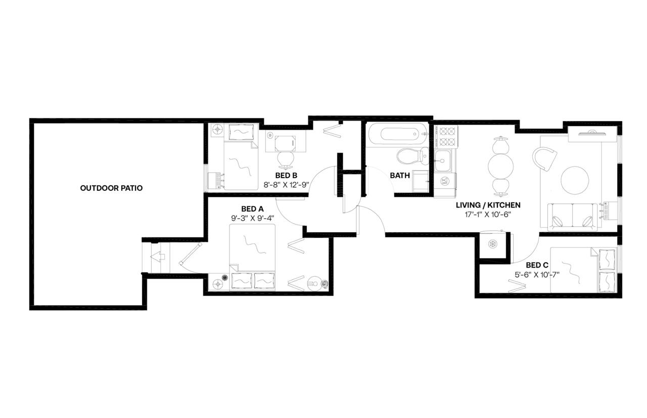  #543: Upper East Side - Full Bedroom A  -  #543: Upper East Side  - Gallery -  10