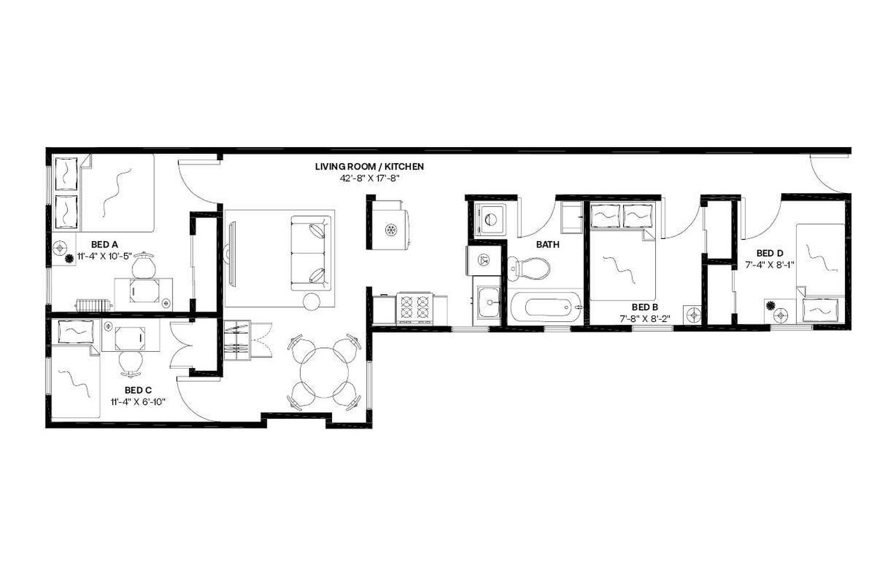 #796: Hamilton Heights - Queen Bedroom A - #796: Hamilton Heights - Gallery - 3