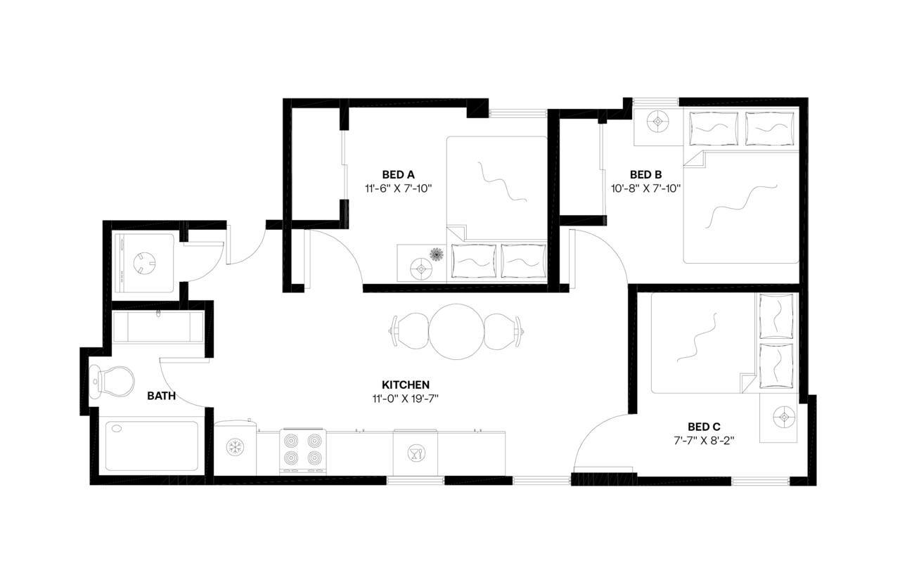 #729: East Village - Full Bedroom A - #729: East Village - Gallery - 12