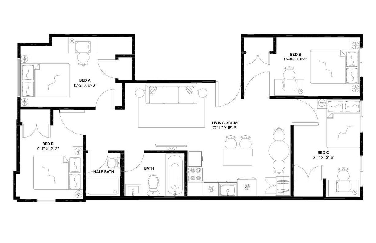  #832: Bedford-Stuyvesant - Full Bedroom C  -  #832: Bedford-Stuyvesant  - Gallery -  8