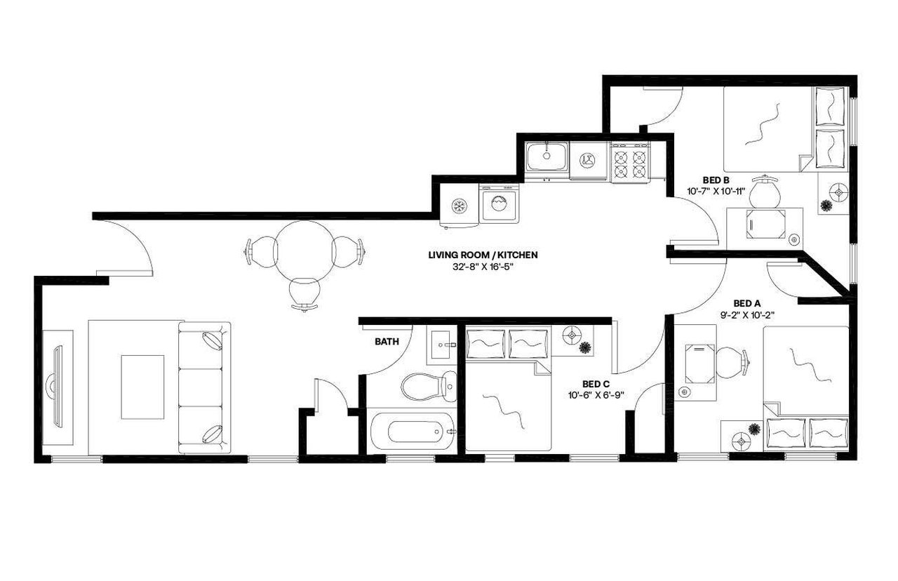 #784: Upper West Side - Full Bedroom B - #784: Upper West Side - Gallery - 8