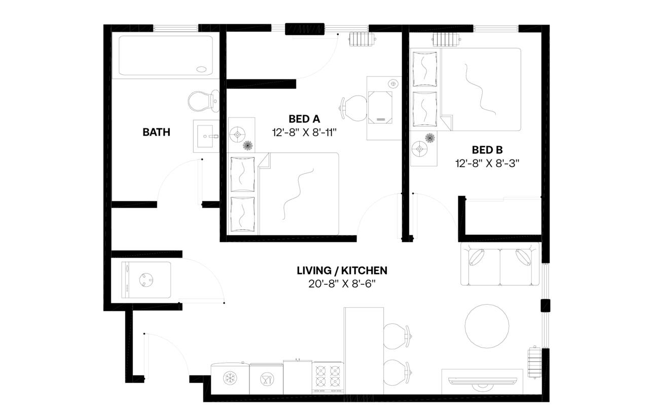  #558: East Village - Queen Bedroom A  -  #558: East Village  - Gallery -  22