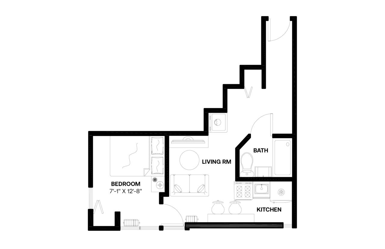  #555: East Village - 1 Bedroom (Queen)  -  #555: East Village  - Gallery -  9