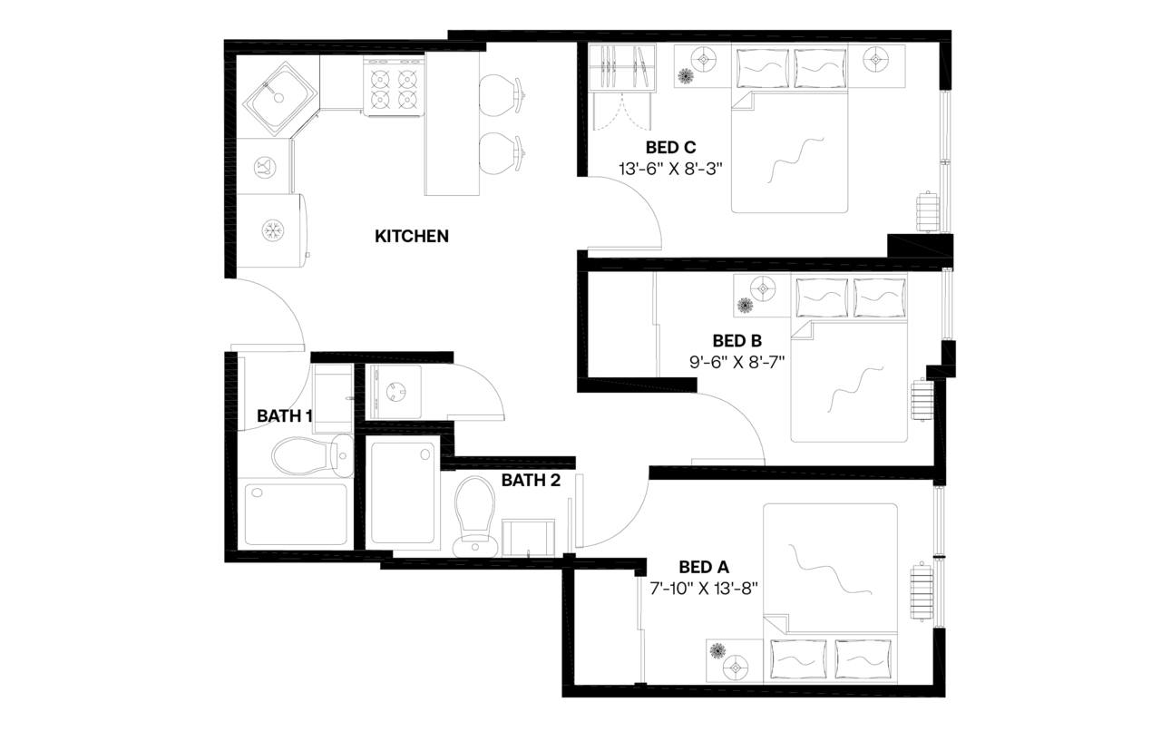  #557: East Village - Full Bedroom B  -  #557: East Village  - Gallery -  13