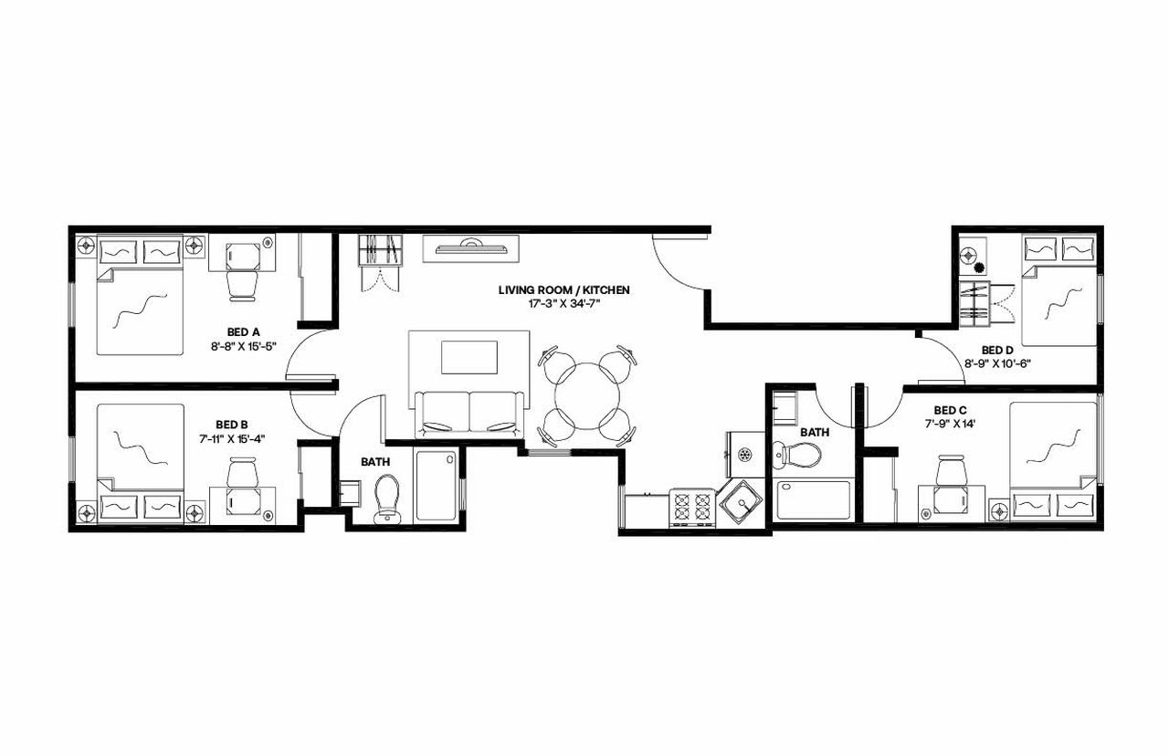 #979: Astoria - Full Bedroom D - #979: Astoria - Gallery - 3