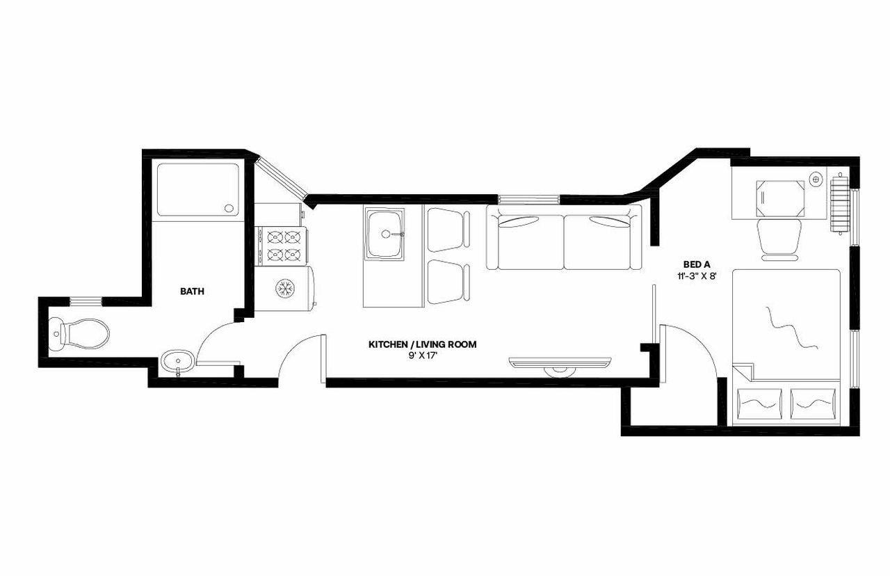 #1129: Columbus Circle - 1 Bedroom (Full) - #1129: Columbus Circle - Gallery - 9