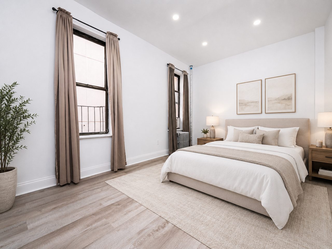 #703: East Harlem - Queen Bedroom B - 1