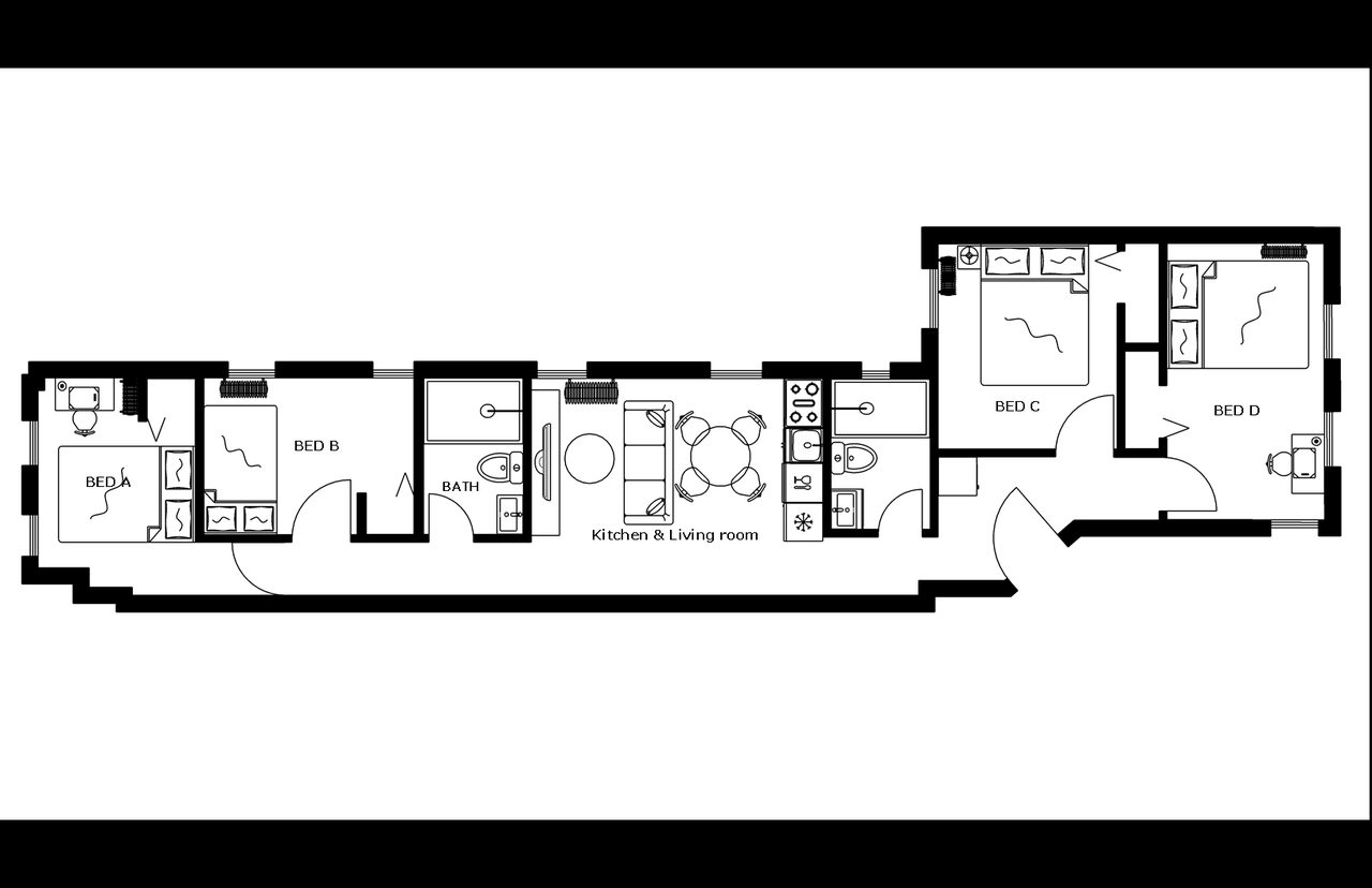 #1788: West Harlem - Twin Bedroom B - #1788: West Harlem - Gallery - 11