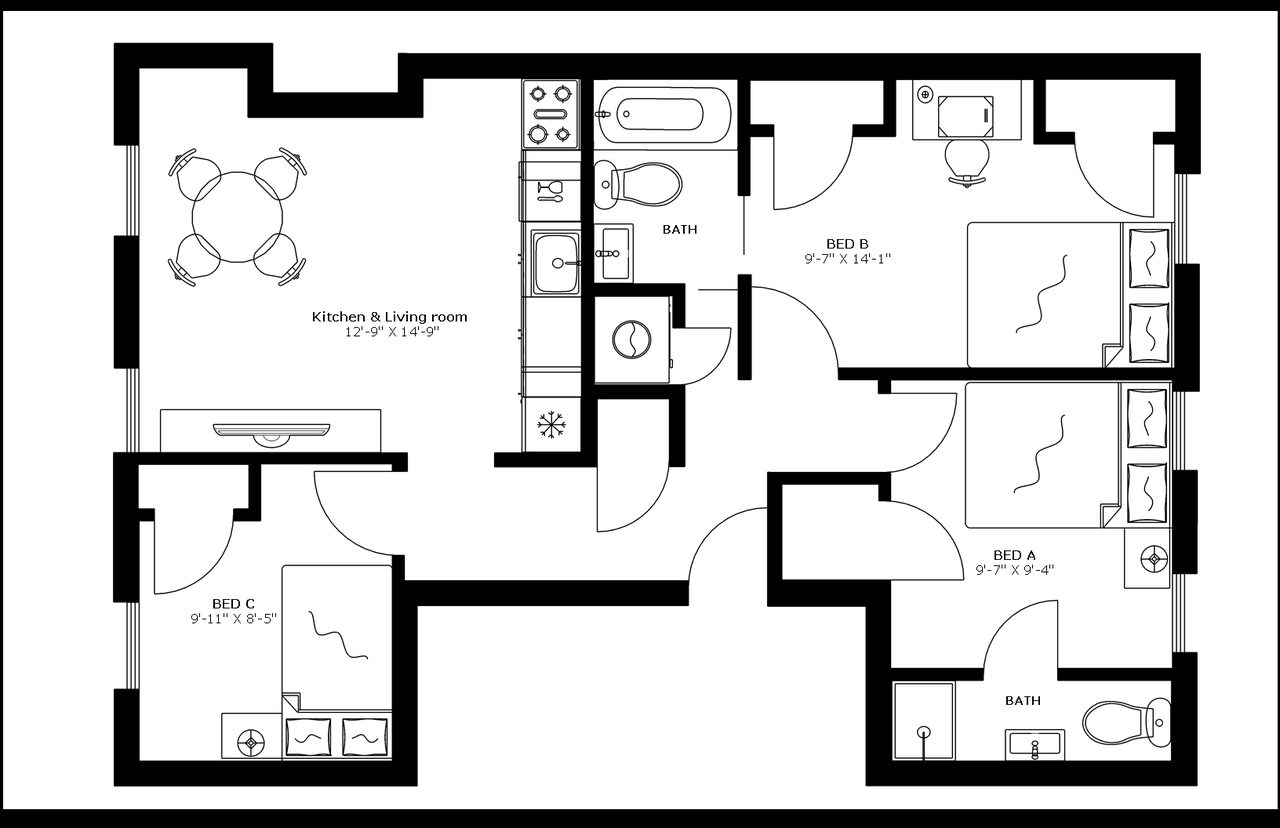  #1737: Greenpoint - Queen Bedroom B  -  #1737: Greenpoint  - Gallery -  4