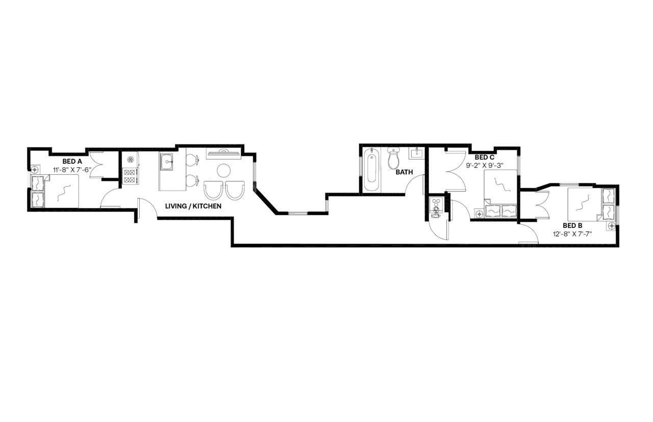  #692: Bedford-Stuyvesant - Full Bedroom B  -  #692: Bedford-Stuyvesant  - Gallery -  1