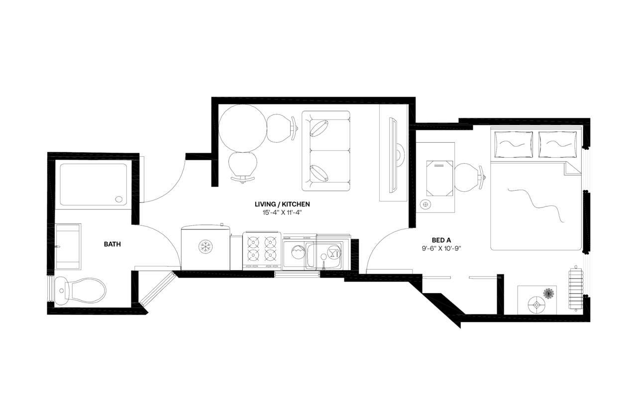 #720: Columbus Circle - 1 Bedroom (Queen) - 5