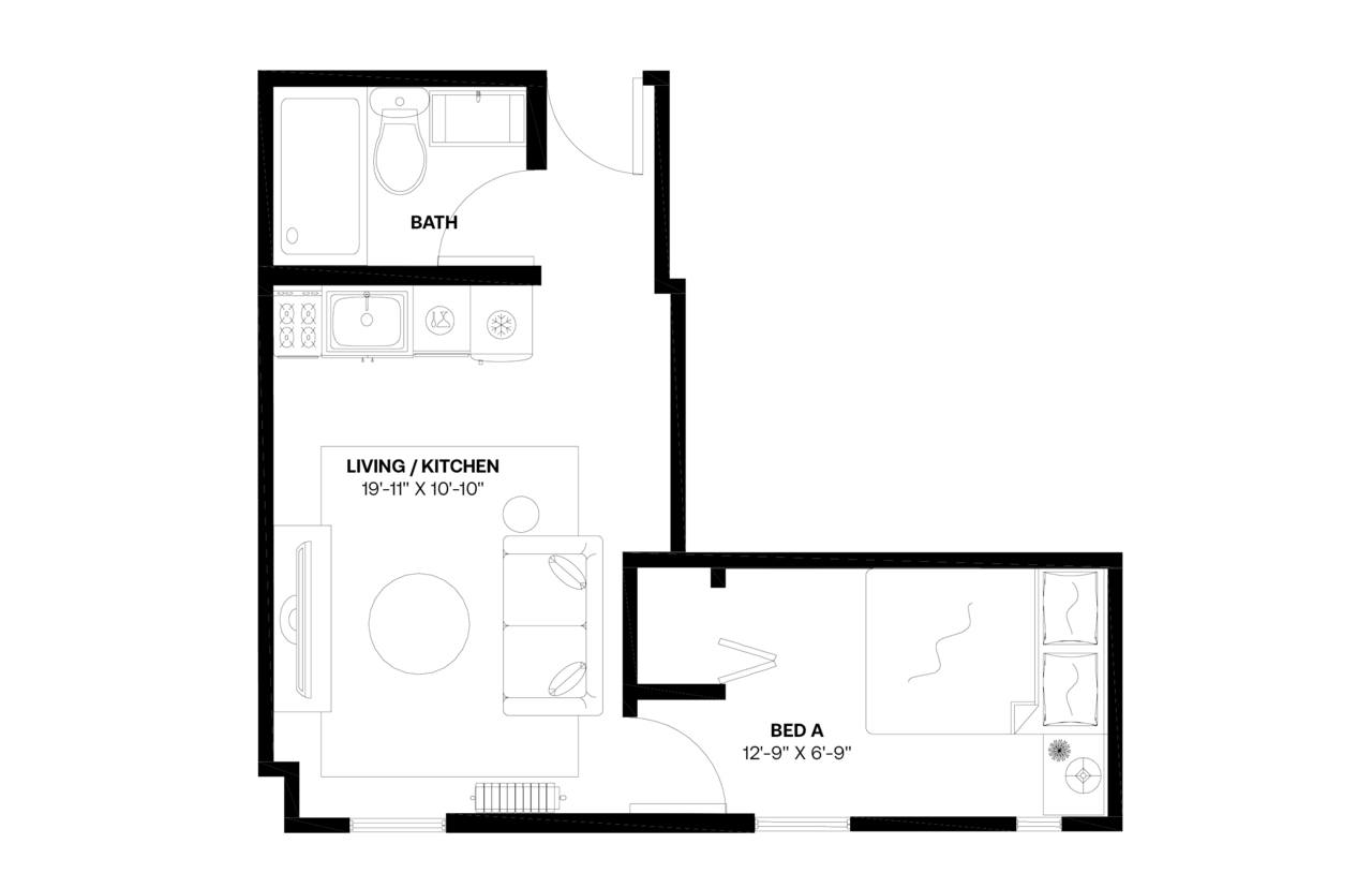 #693: East Village - 1 Bedroom (Full) - #693: East Village - Gallery - 4