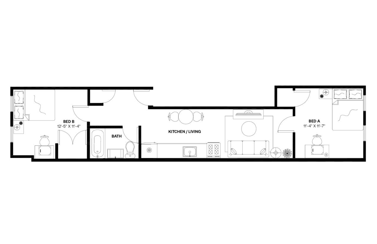 #580: East Harlem - Queen Bedroom A - 3