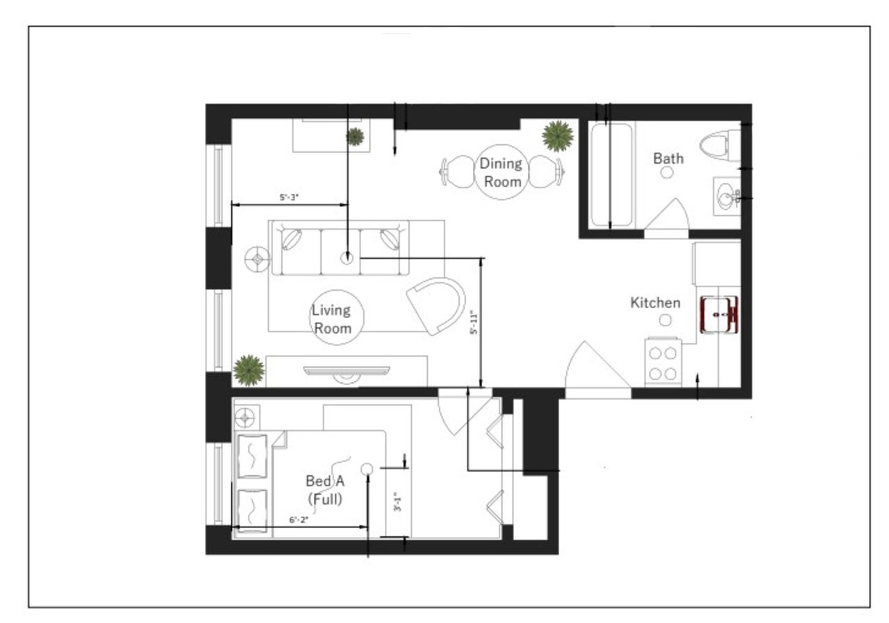  #332: Hell's Kitchen - 1 Bedroom (Full)  -  #332: Hell's Kitchen  - Gallery -  4