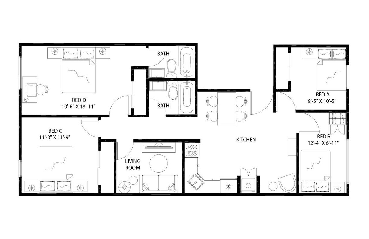 #1647: Flatbush - Full Bedroom B - #1647: Flatbush - Gallery - 13