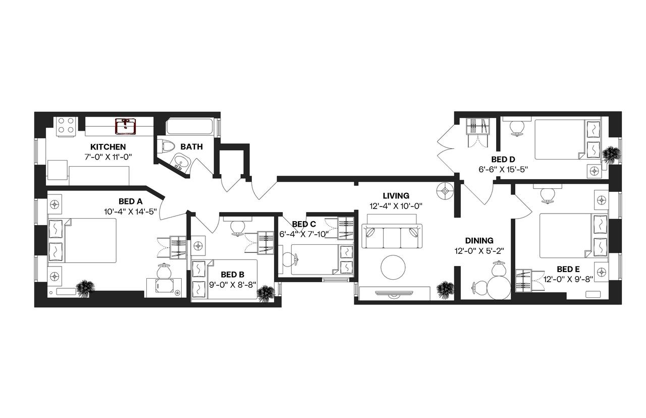 #188: Hell's Kitchen - Twin Bedroom 5D - #188: Hell's Kitchen - Gallery - 9