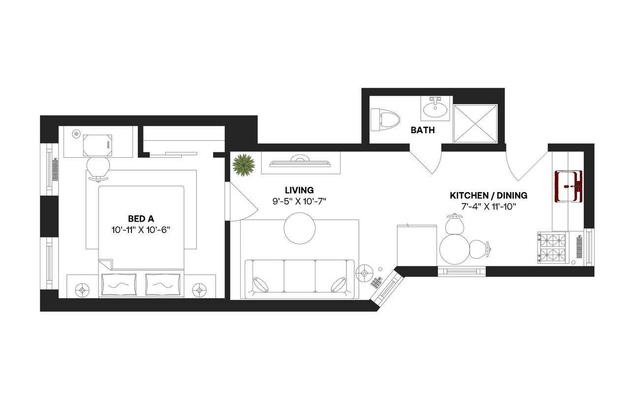  #253: Chelsea - 1 Bedroom (Queen)  -  #253: Chelsea  - Gallery -  5