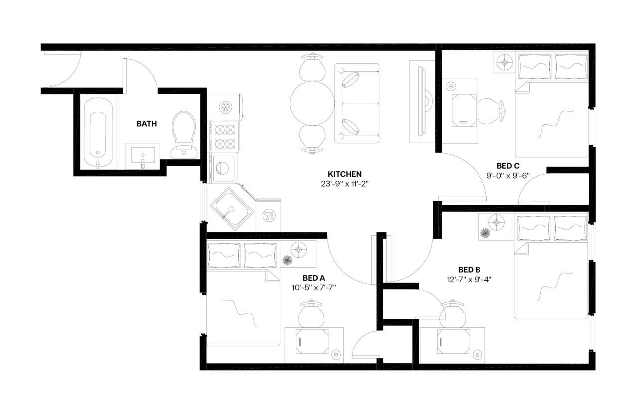  #759: Upper West Side - Full Bedroom A  -  #759: Upper West Side  - Gallery -  1