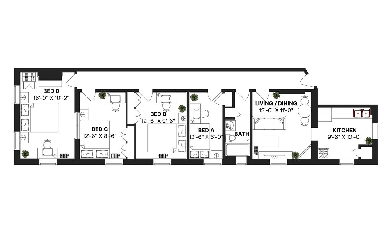 #231: Chelsea - Queen Bedroom D - #231: Chelsea - Gallery - 9