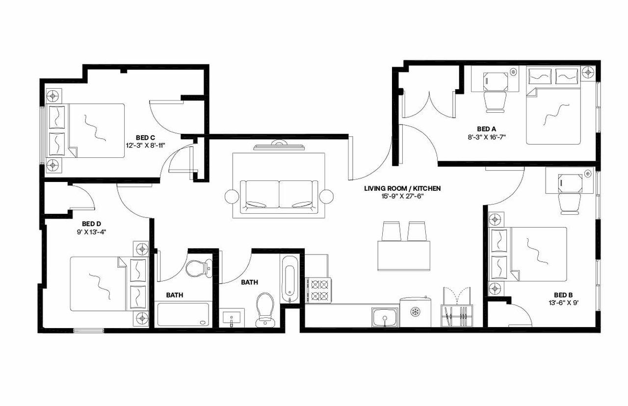 #1241: Bedford-Stuyvesant - Full Bedroom D - 10